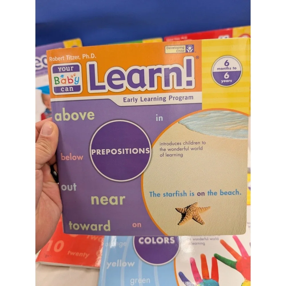 12 Pc Your Baby Can Read Learn Books Sliding Word Cards Developing Minds Infants